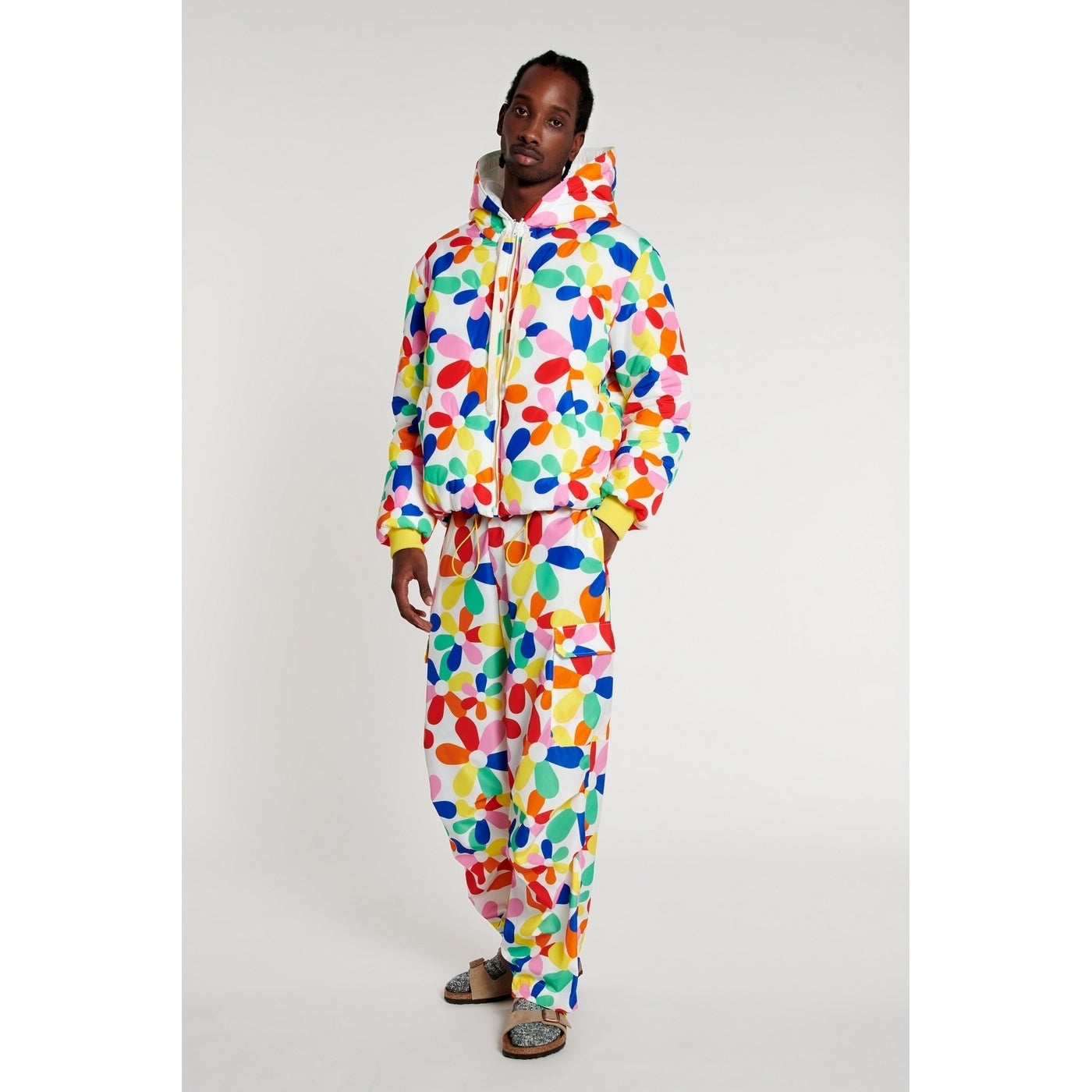 Manteau Flower Print Quilted
