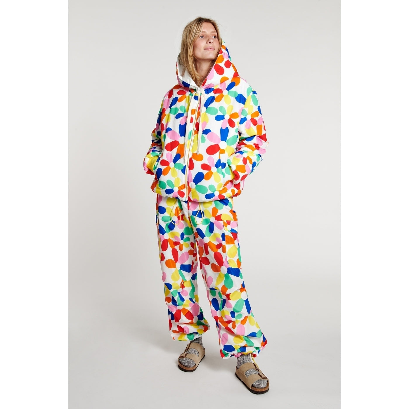 Manteau Flower Print Quilted