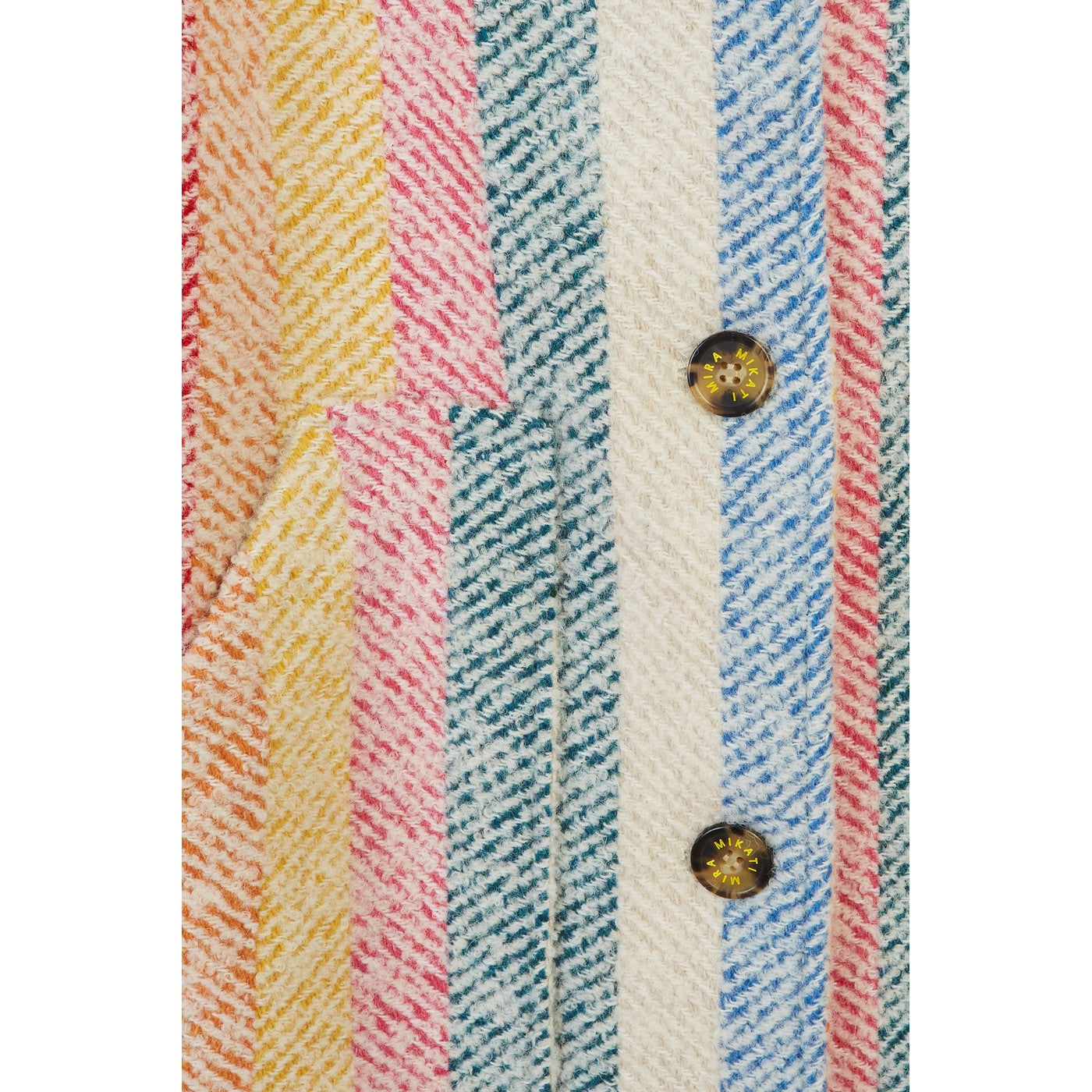 Manteau Stripe Blanket Fringe Hooded