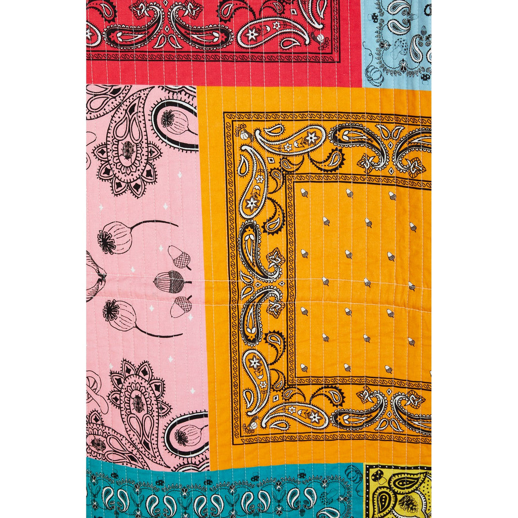 Manteau Bandana Print Quilted