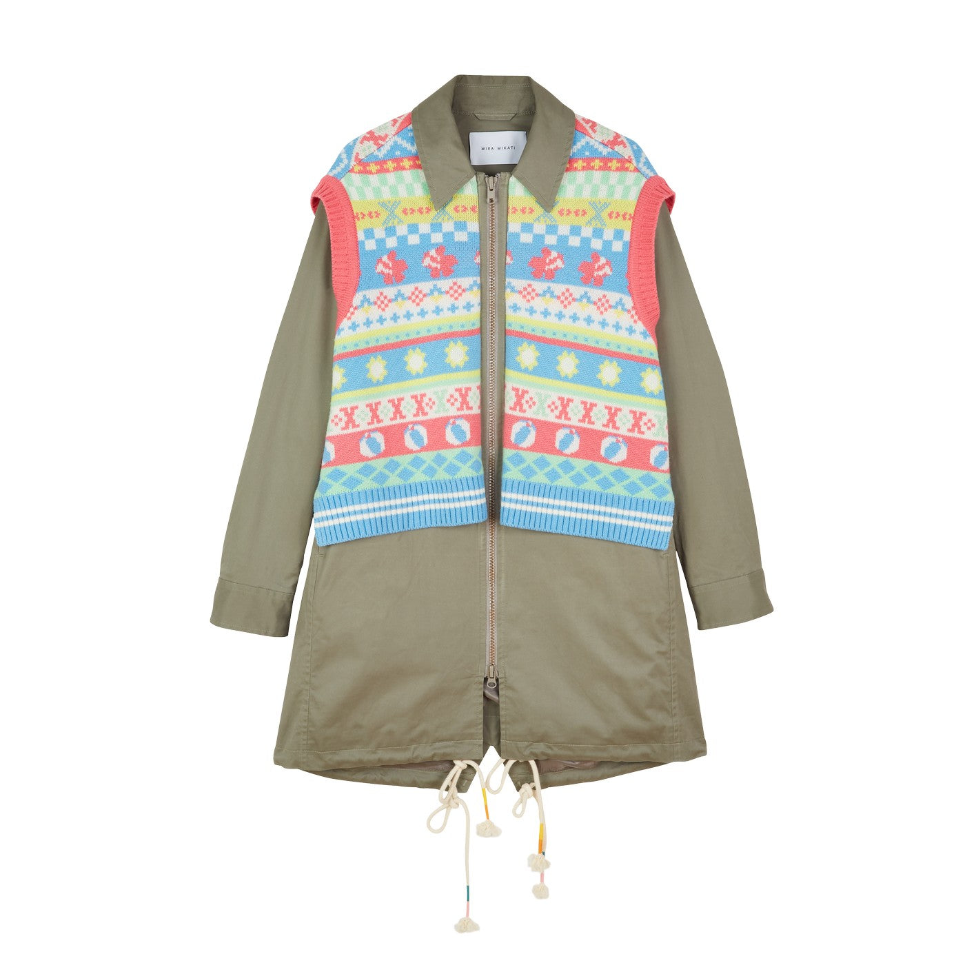 Manteau Fair Isle Overlay