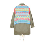 Manteau Fair Isle Overlay