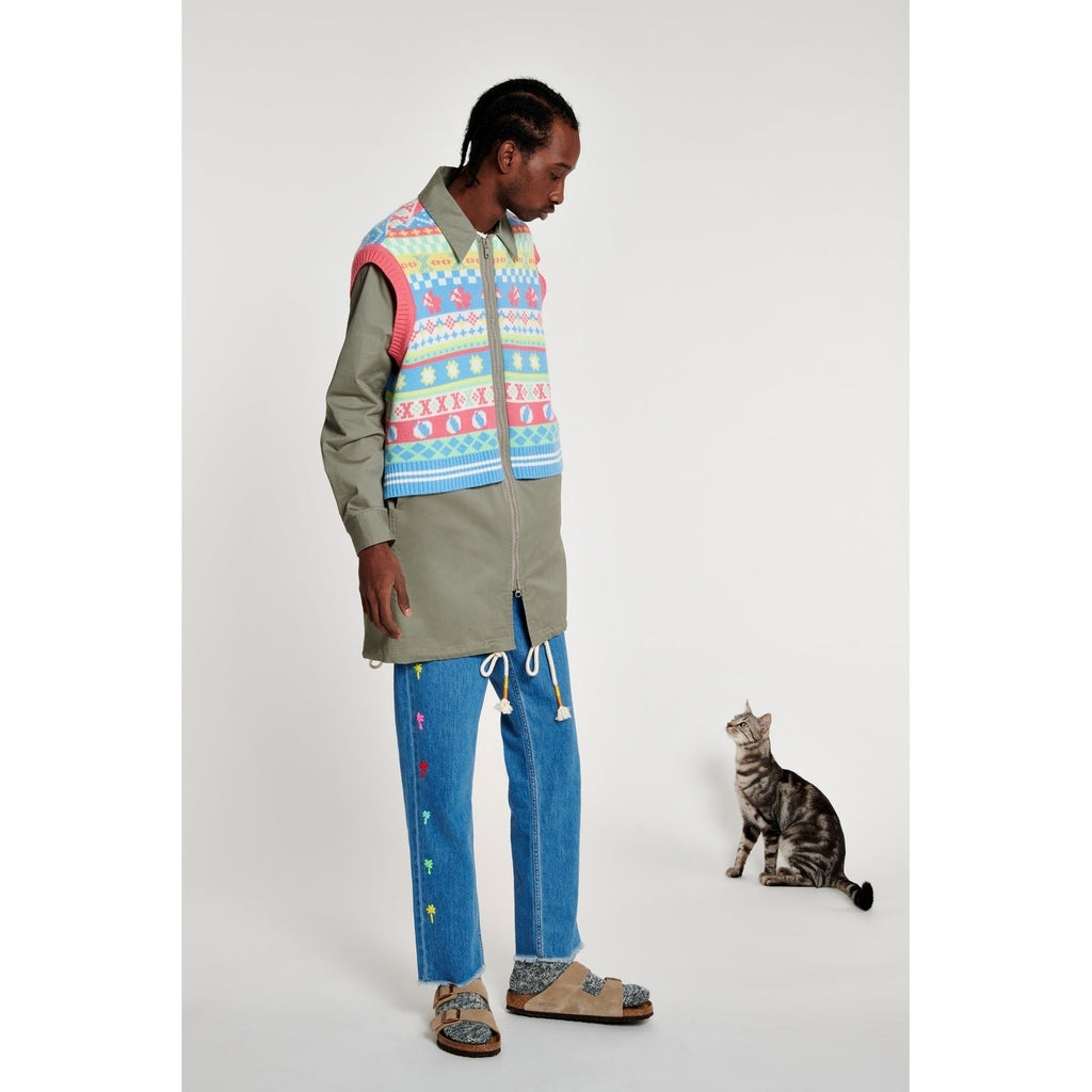 Manteau Fair Isle Overlay