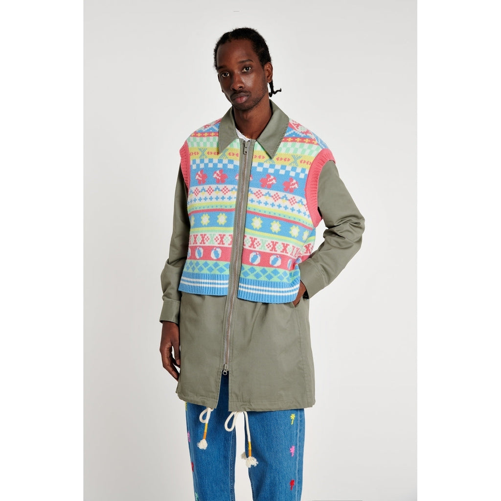 Manteau Fair Isle Overlay