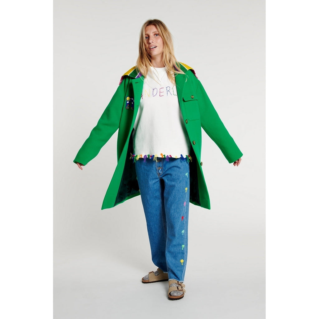 Manteau Ribbed Collar Patch
