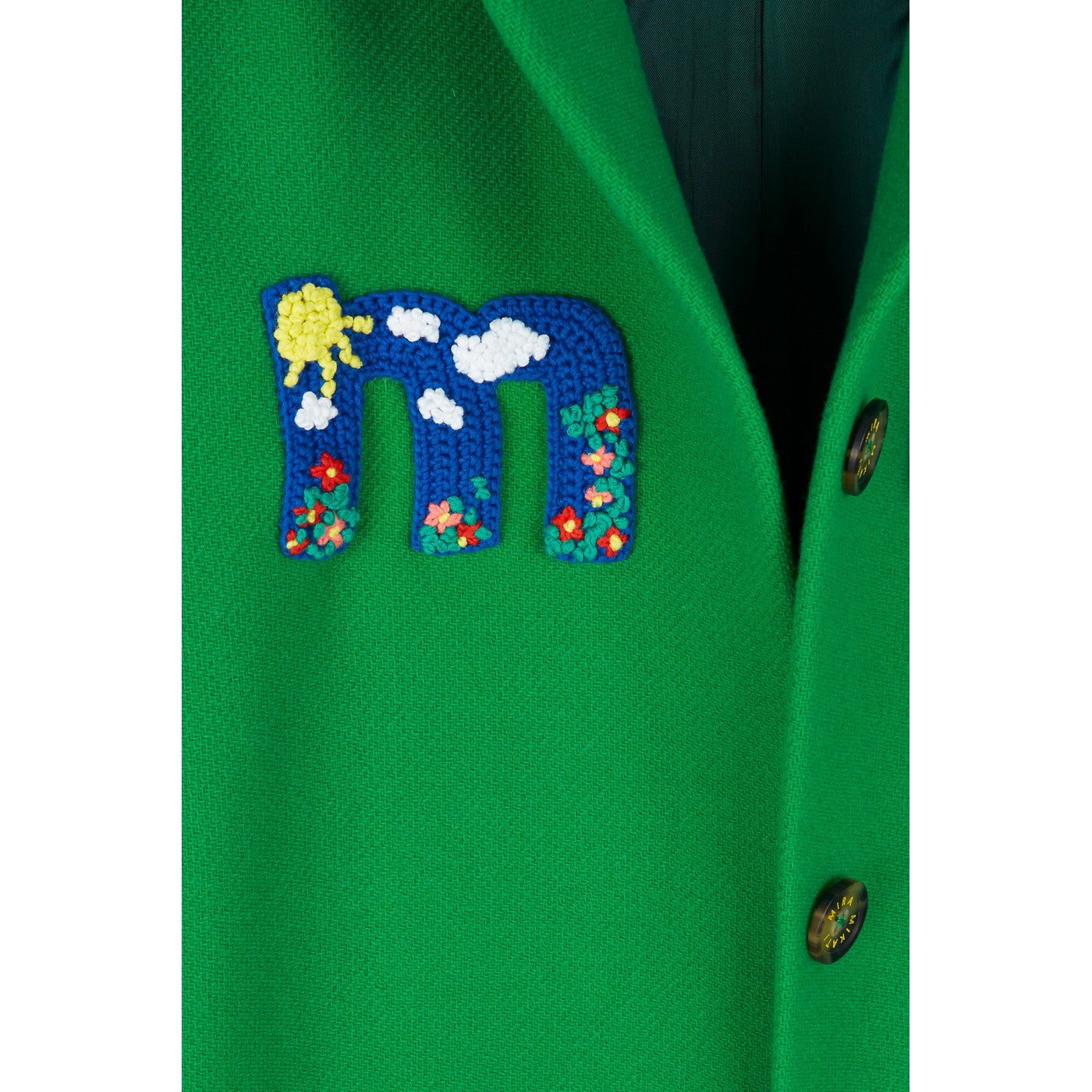 Manteau Ribbed Collar Patch