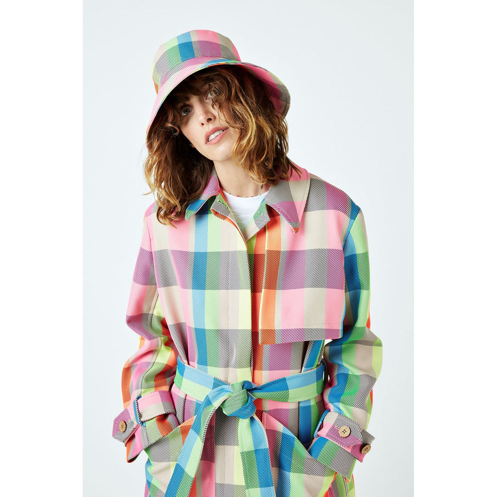 Manteau Neon Check Trench