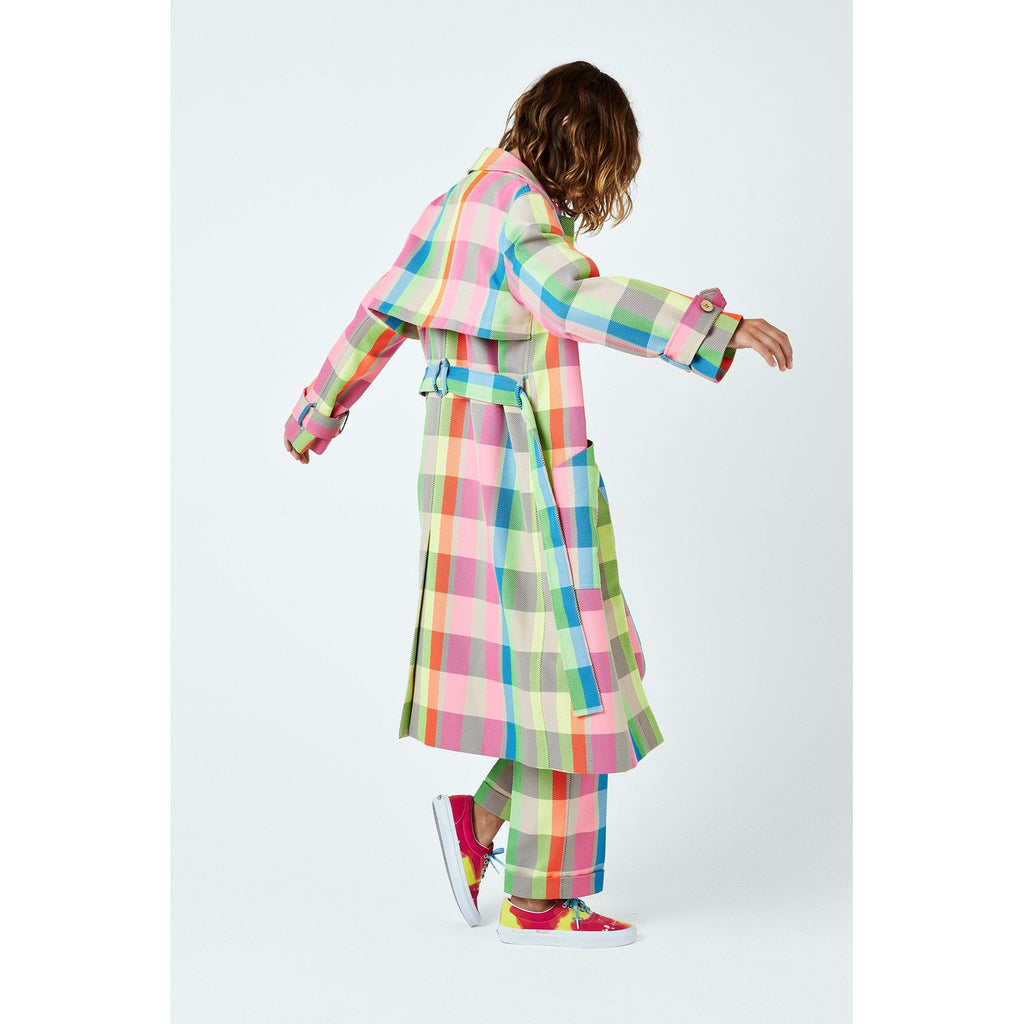 Manteau Neon Check Trench