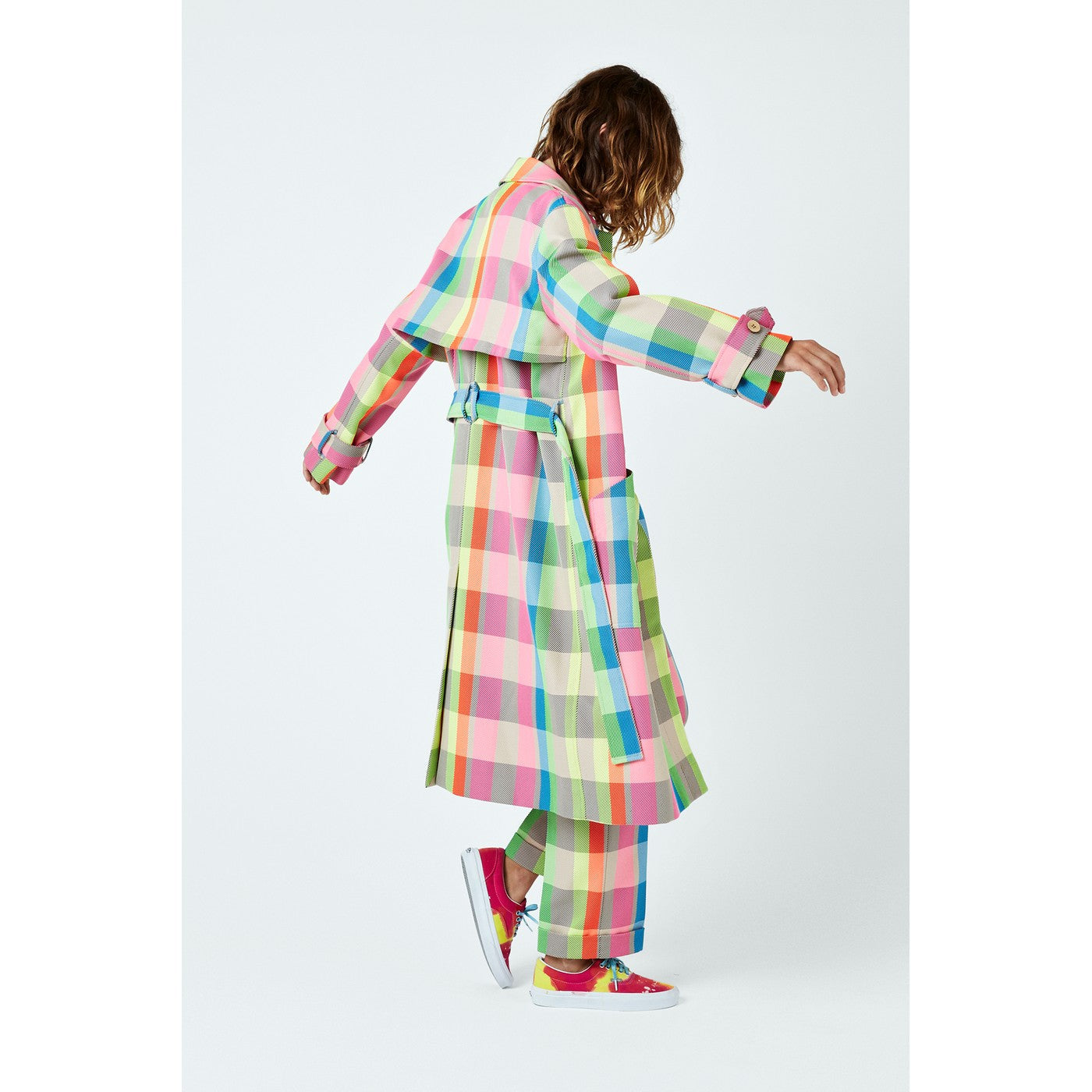 Manteau Neon Check Trench