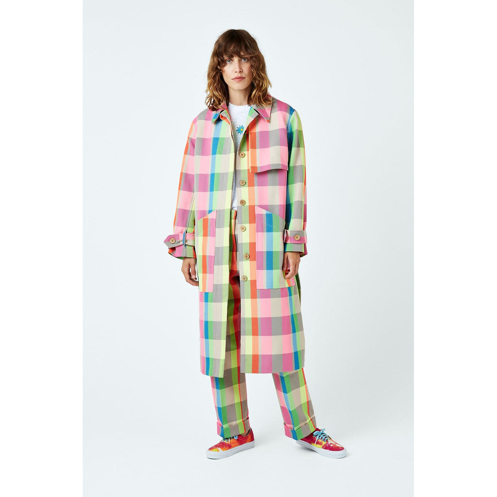 Manteau Neon Check Trench