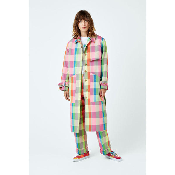 Manteau Neon Check Trench