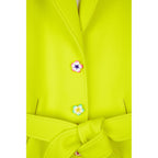 Manteau Single Breasted Flower Button