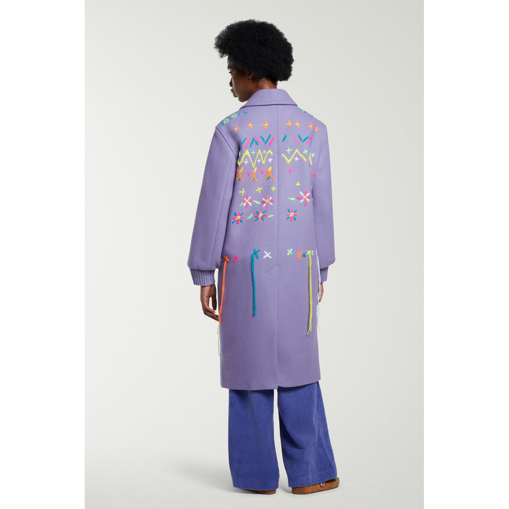 Manteau Fair Isle Embroidered