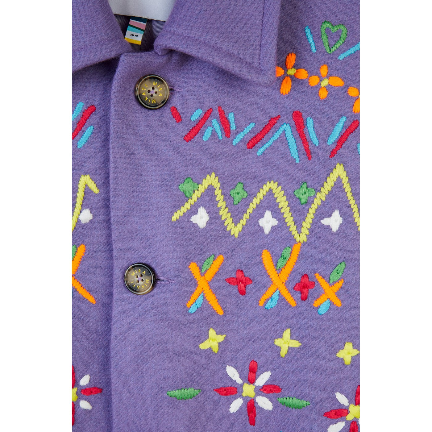 Manteau Fair Isle Embroidered