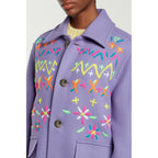 Manteau Fair Isle Embroidered