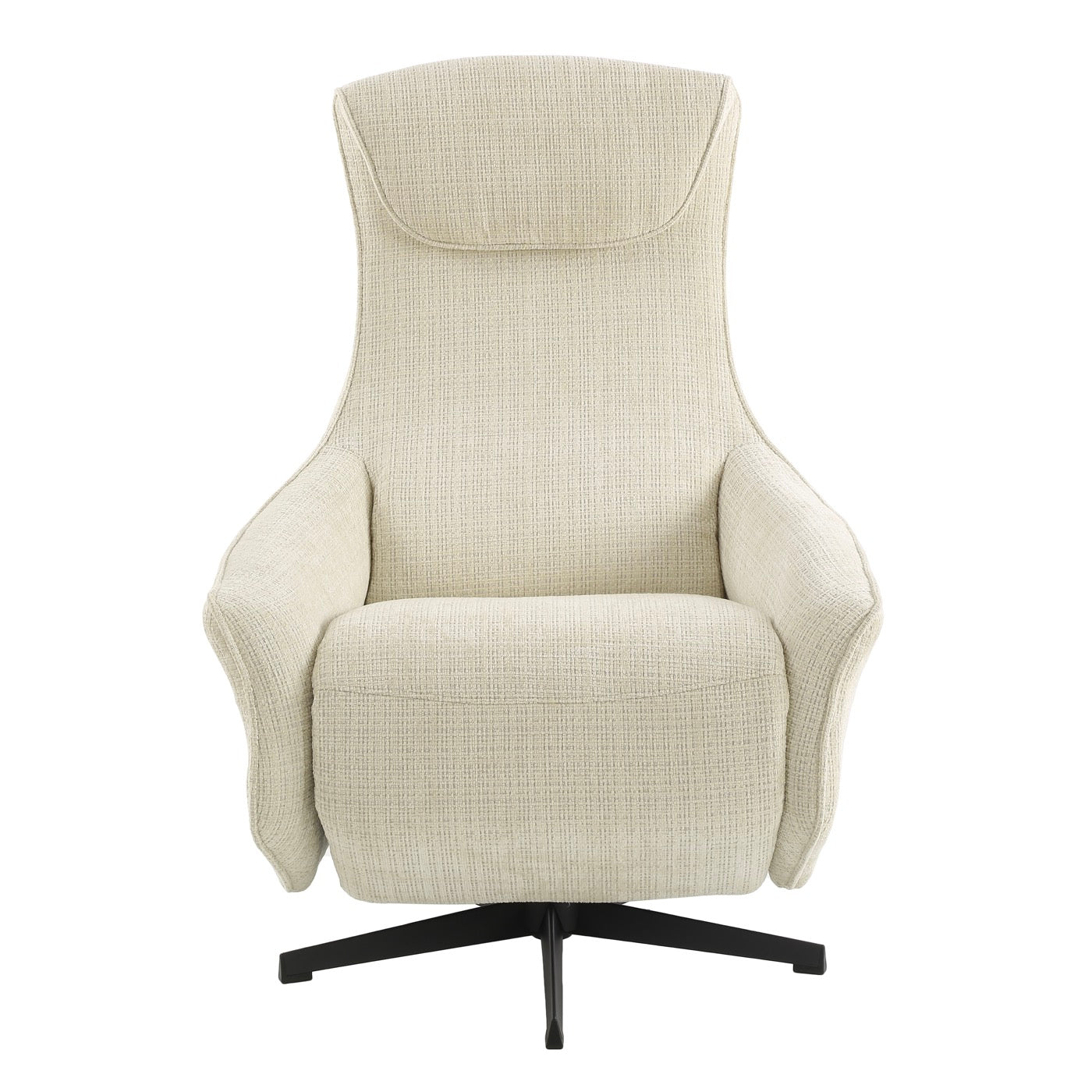 Cochyre - Fauteuil Relax Électrique Rotatif 1 Place - Tissu Beige
