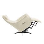 Cochyre - Fauteuil Relax Électrique Rotatif 1 Place - Tissu Beige