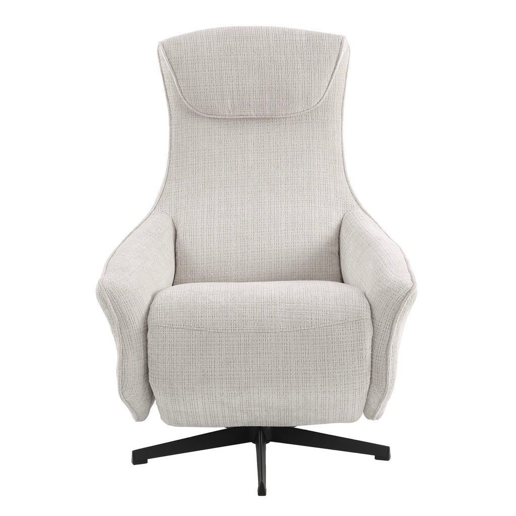 Cochyre - Fauteuil Relax Électrique Rotatif 1 Place - Tissu Gris