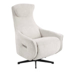 Cochyre - Fauteuil Relax Électrique Rotatif 1 Place - Tissu Gris