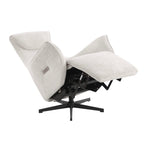 Cochyre - Fauteuil Relax Électrique Rotatif 1 Place - Tissu Gris
