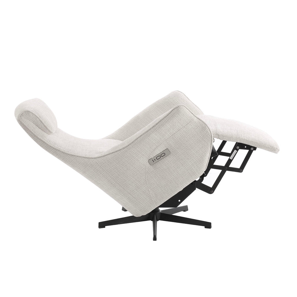 Cochyre - Fauteuil Relax Électrique Rotatif 1 Place - Tissu Gris