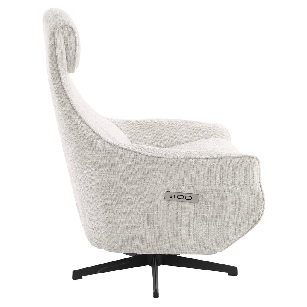 Cochyre - Fauteuil Relax Électrique Rotatif 1 Place - Tissu Gris
