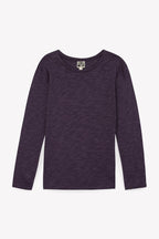 T-Shirt - Uni Manche Longues Fille Purple Rain