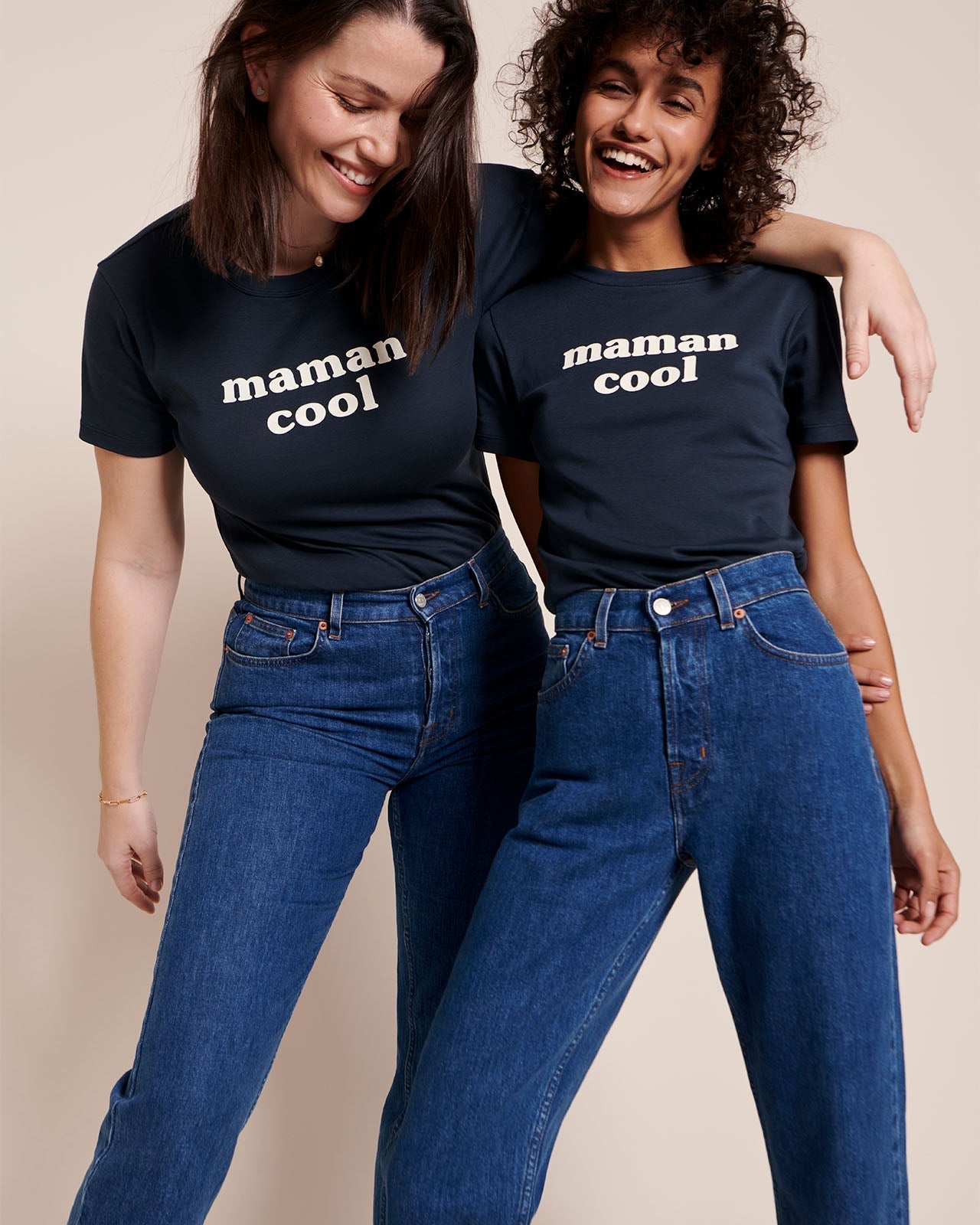 Le T-Shirt Maman Cool En Jersey Côtelé - Charbon