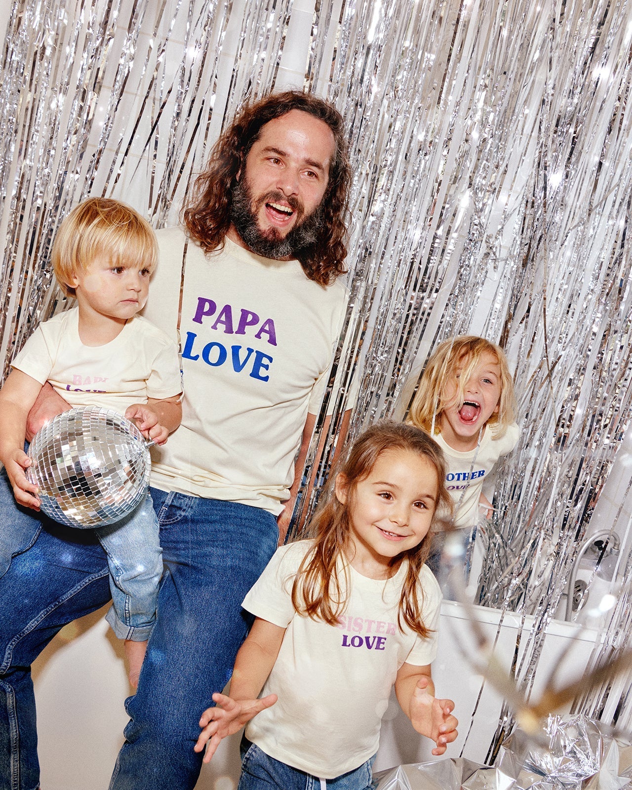 Le T-Shirt Brother Love En Coton Bio - Crème