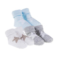 Ensemble De 3 Paires De Chaussettes Blanches/Grises/Bleues À Étoiles