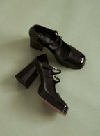 BABIES VERNIES NOIRES CONSTANCE PETITE MENDIGOTE