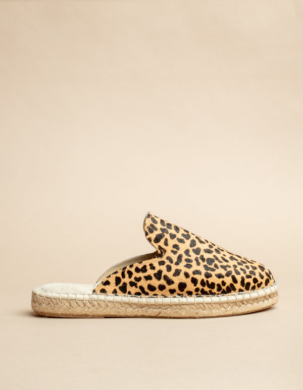 Espadrilles Copenhague - Cuir Leopard - Femme