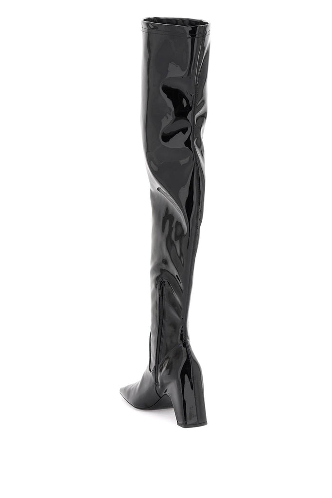 Coperni - Bottes Coperni Stretch Patent Faux Leather Cuissardes Boots