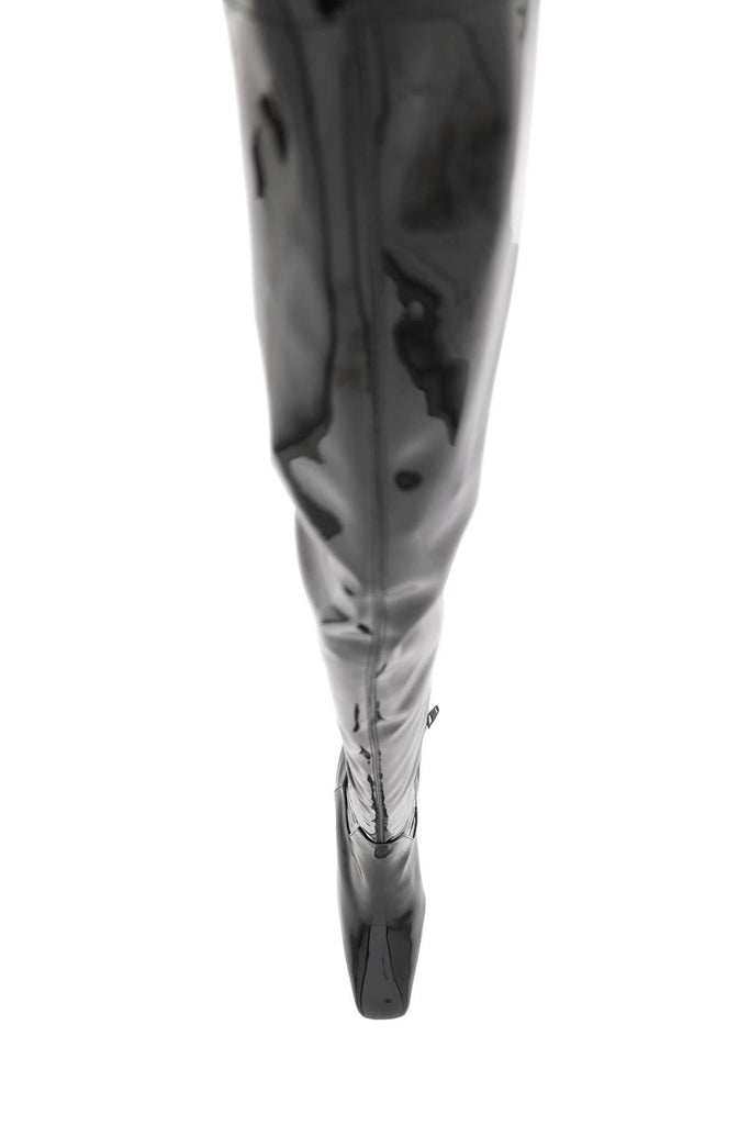 Coperni - Bottes Coperni Stretch Patent Faux Leather Cuissardes Boots