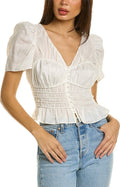 Top Corded Covered Shoulder - Blanc
