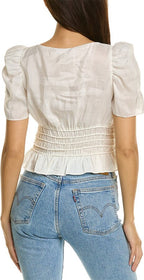Top Corded Covered Shoulder - Blanc