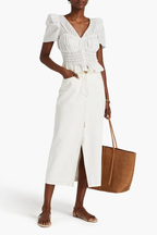Top Corded Covered Shoulder - Blanc
