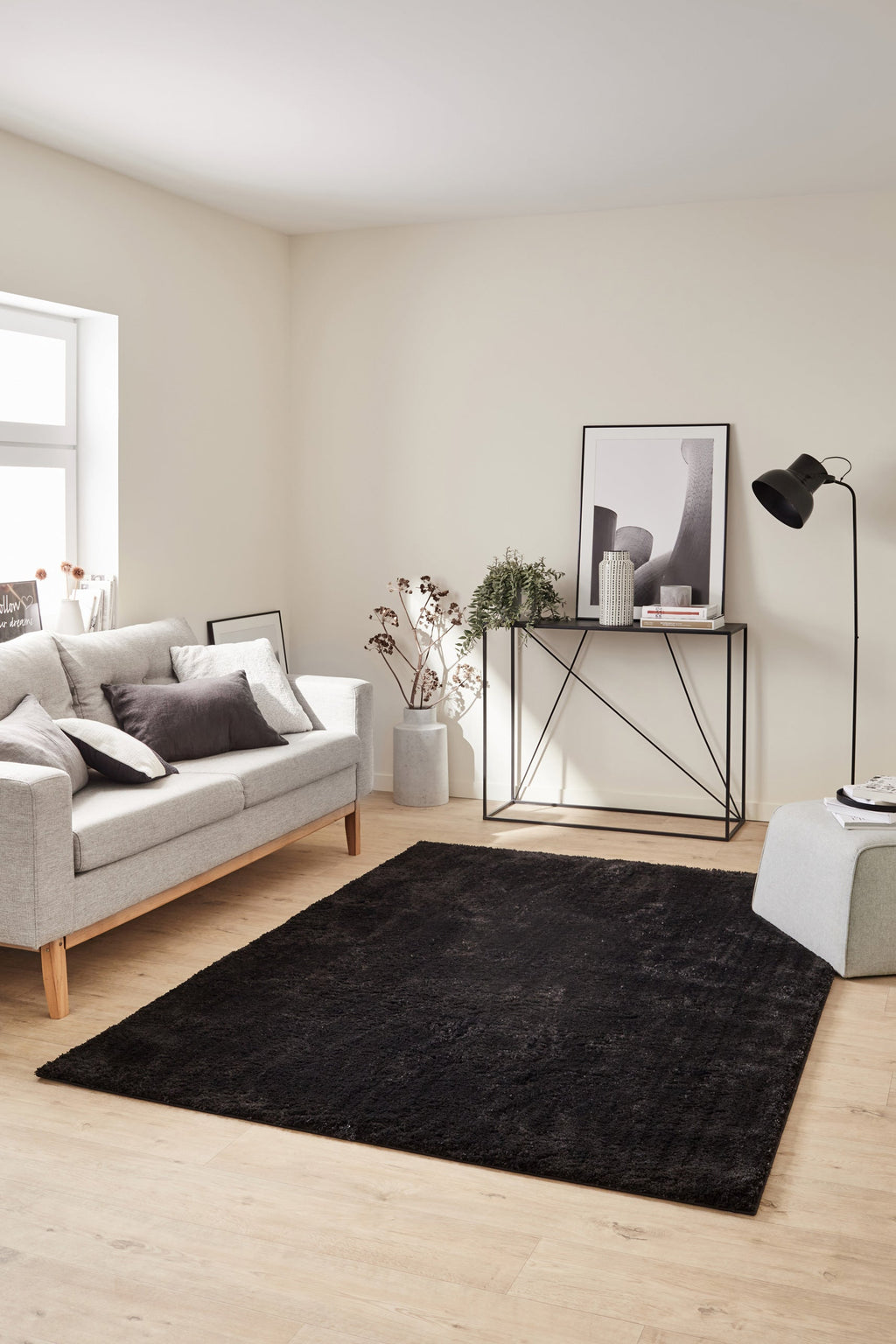 Cosy - Tapis D'Intérieur - Polyester - Noir