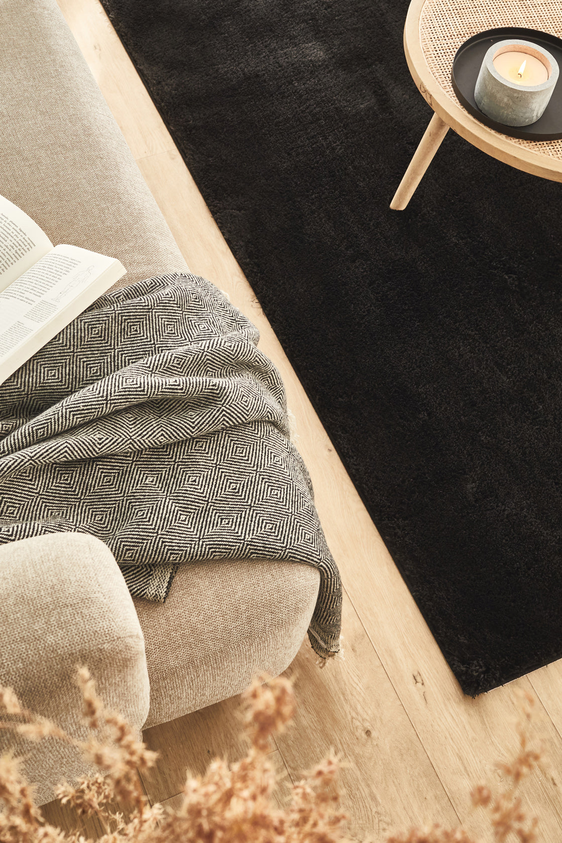 Cosy - Tapis D'Intérieur - Polyester - Noir