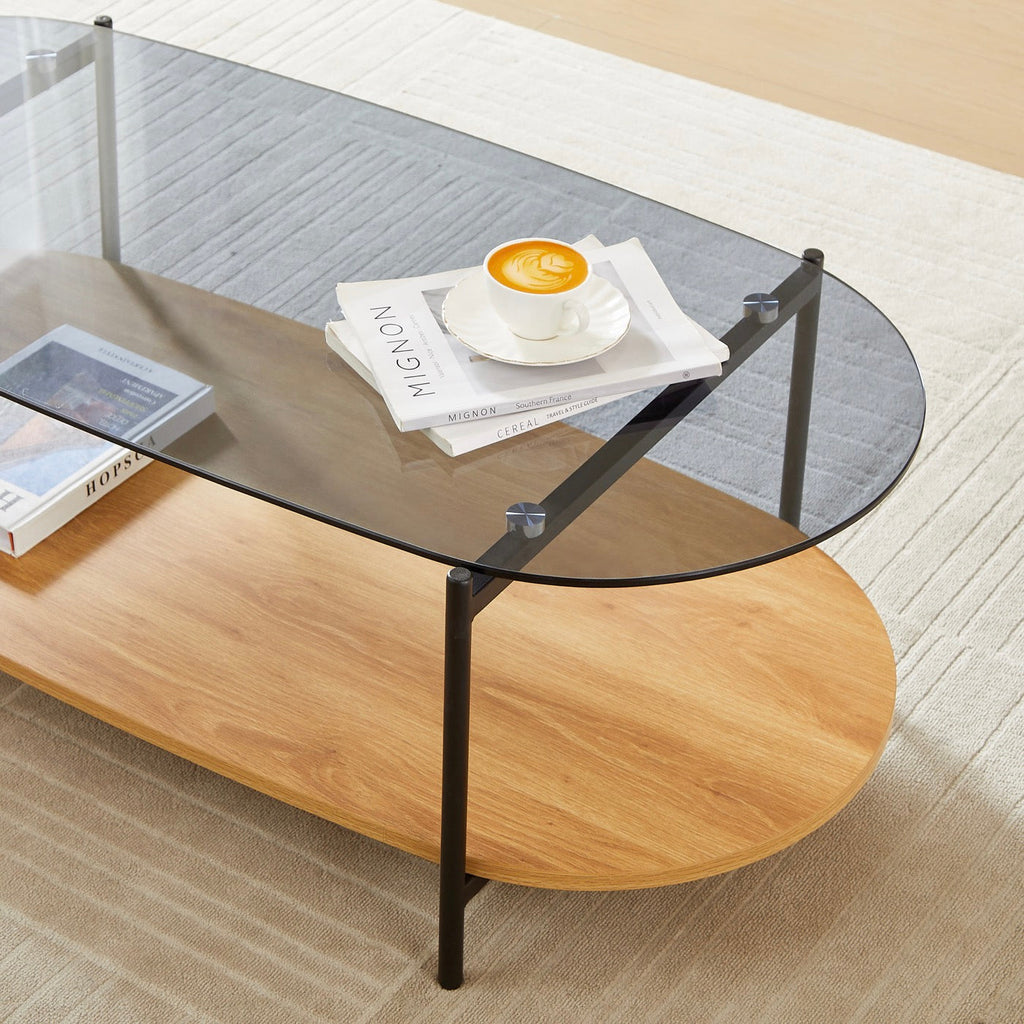 Costa - Table Basse - Effet Chêne