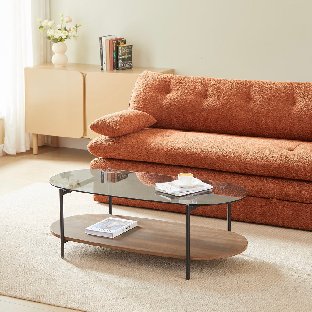 Costa - Table Basse - Effet Noyer