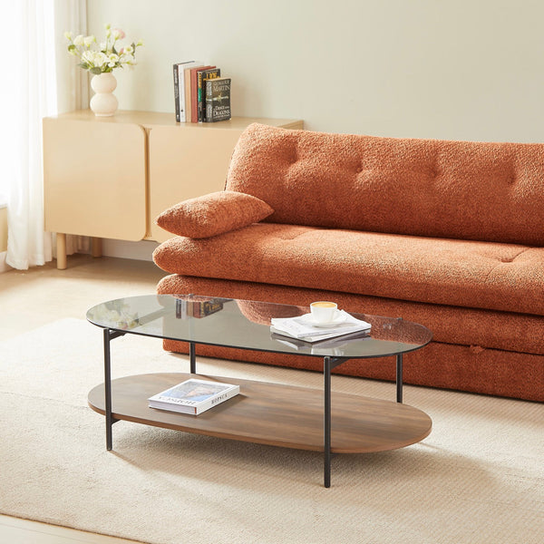 Costa - Table Basse - Effet Noyer