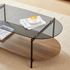 Costa - Table Basse - Effet Noyer