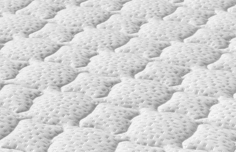 Chantilly - Ensemble Matelas + Sommier - Blanc/ Bleu