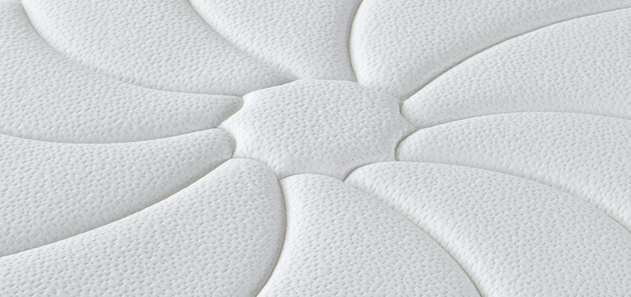 Fontainebleau - Ensemble Matelas + Sommier - Blanc/Gris