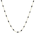 Collier "Amada Noir" Or Jaune 375/1000