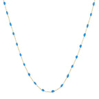 Collier "Amada Turquoise" - Or Jaune 375/1000