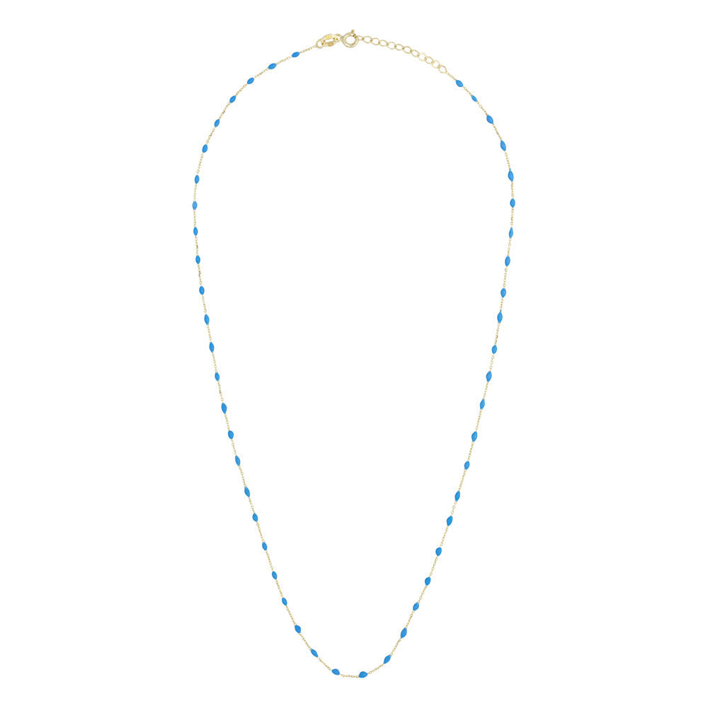 Collier "Amada Turquoise" - Or Jaune 375/1000