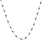 Collier "Amada Bleu" Or Jaune 375/1000