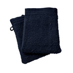 Lot De 2 Gants De Toilette "Spa" - 100% Coton - Bleu Nuit